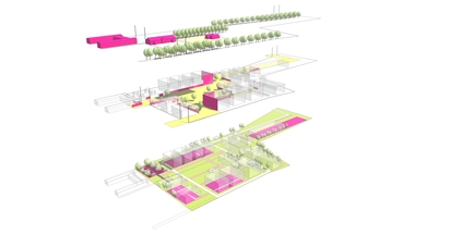 Isometrie structuur Pivot Park Isometrie structuur Pivot Park